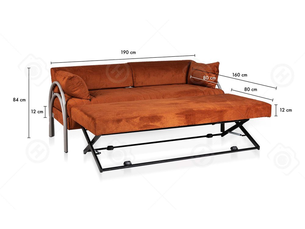 Модель H22 Диван для гостиниц Молодежный диван, который раскладывается в двуспальную кровать.