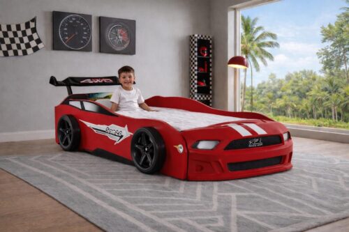 מיטת  ילדים בצורת מכונית מרוץ  דגם Fast