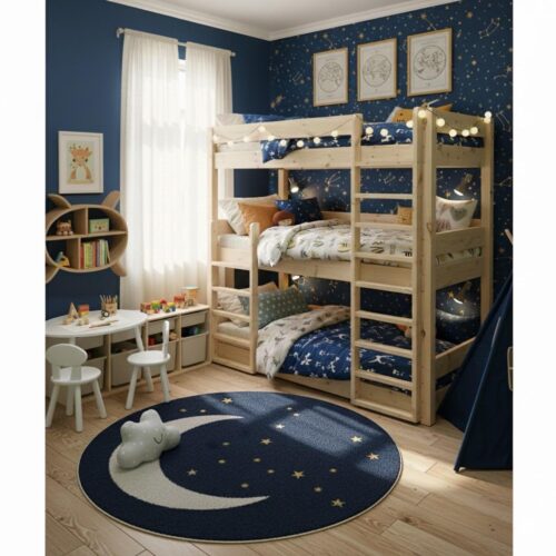 מיטה 3 קומות מעץ מלא בכל גודל דגם בין טריפל