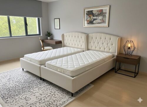 מיטה יהודית מרופדת דגם ארמני