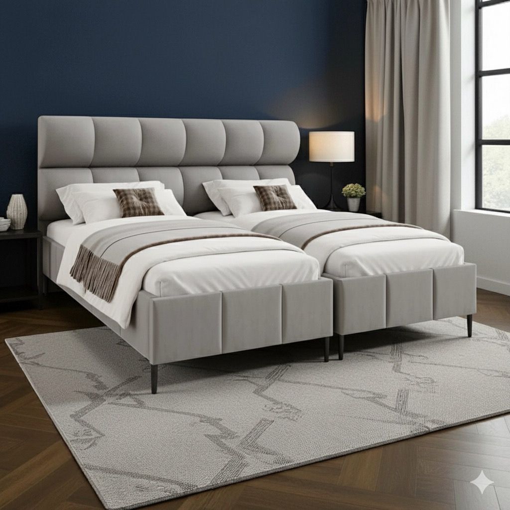 Обитая еврейская кровать – модель «Дуба»