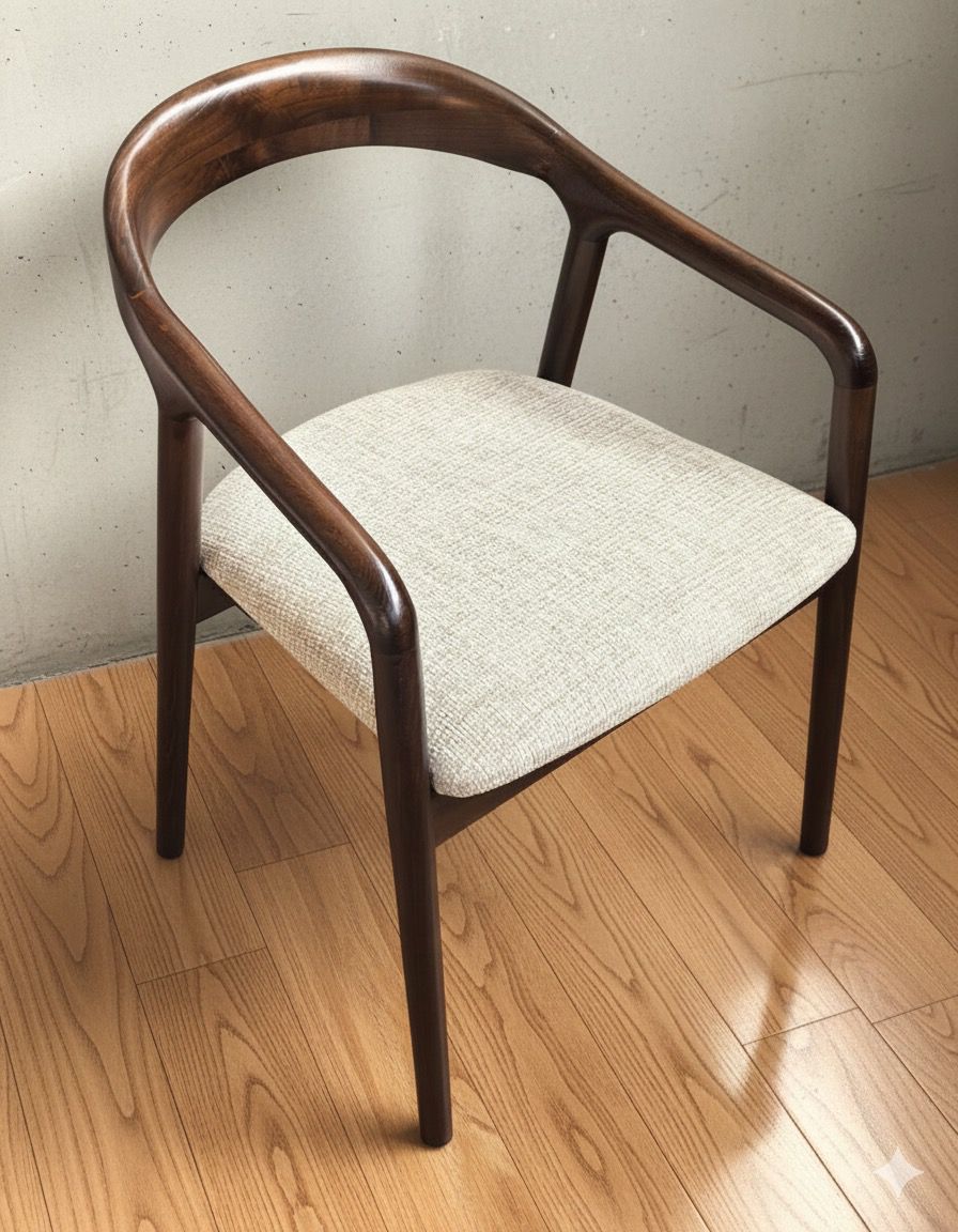 כיסא אוכל יוקרתי מעץ מלא בהתאמה אישית - דגם Gucci