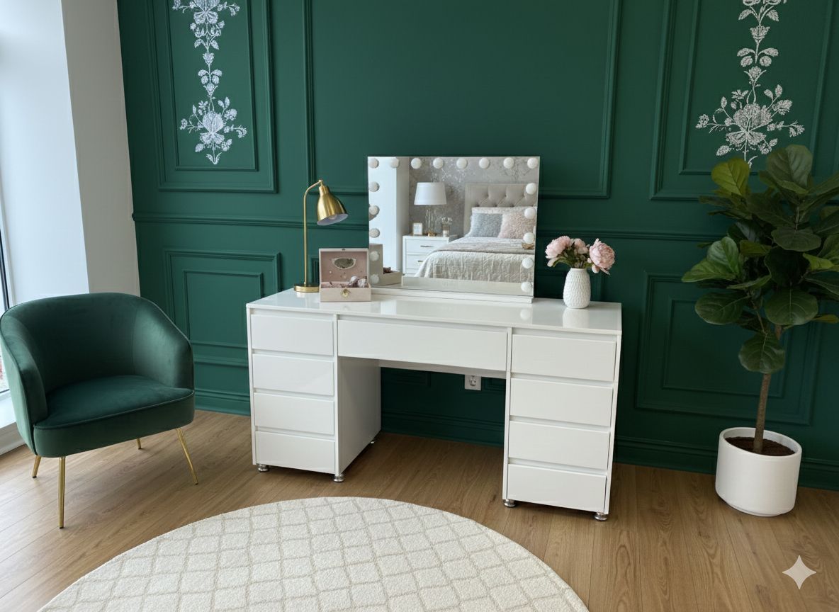 Комод для макияжа с зеркалом и подсветкой – модель Pisa XL