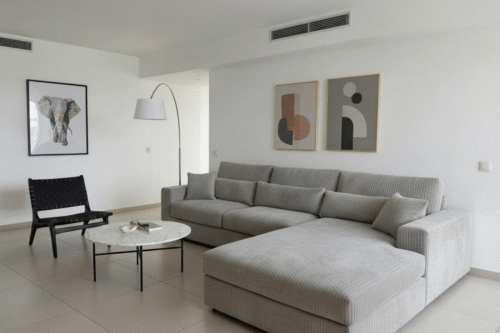 סלון מבד בהתאמה אישית - דגם לאונרדו