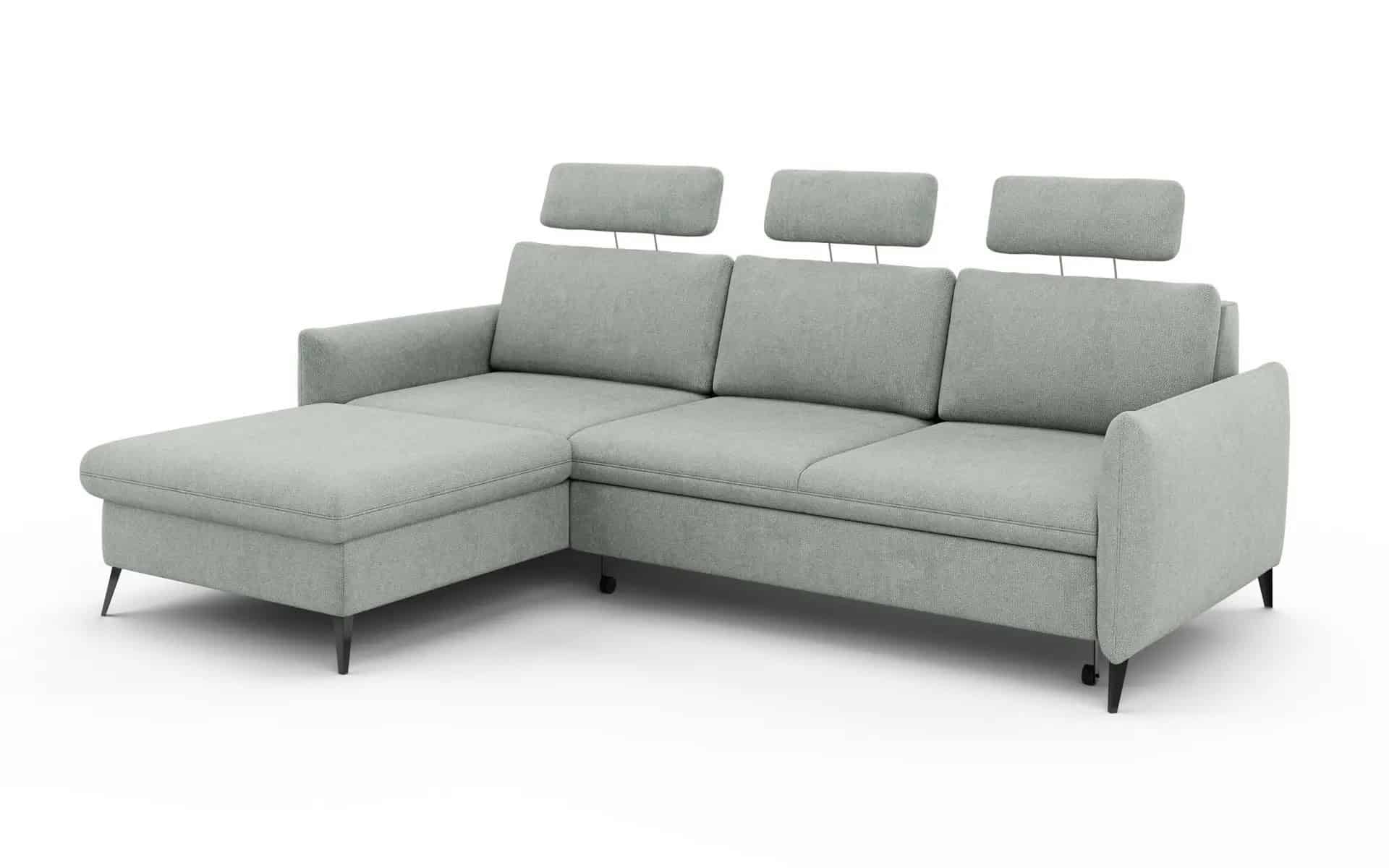 מערכת ישיבה פינתית Orion עם שזלונג נפתח למיטה וארגז מצעים